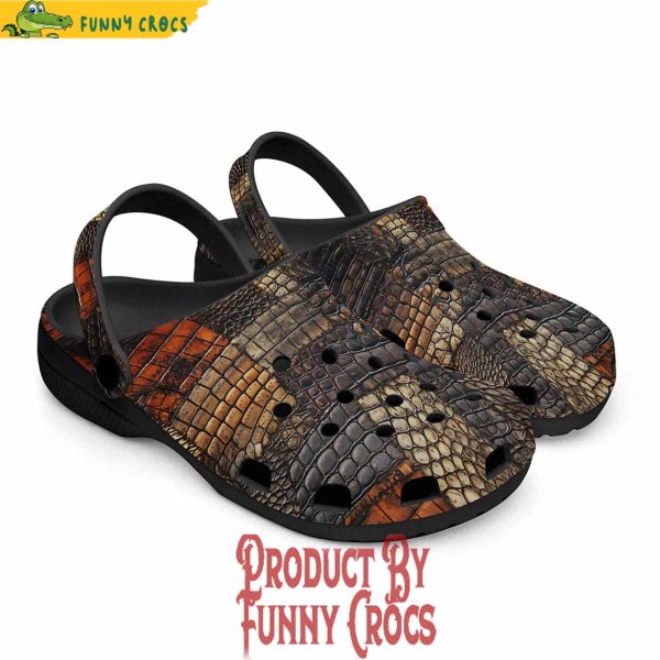 Colorful Crocodile Skins Patchwork Crocs Shoes
