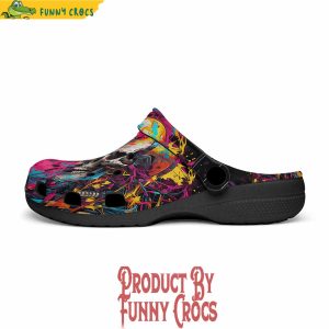 Colorful Cyberpunk Skull Crocs Shoes 4