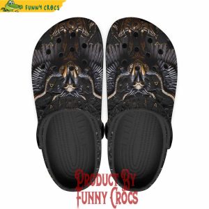 Colorful Dark Gold Egyptian Phoenix Crocs Shoes 1