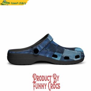 Colorful Denim Patchwork Crocs Shoes 3