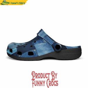 Colorful Denim Patchwork Crocs Shoes 4