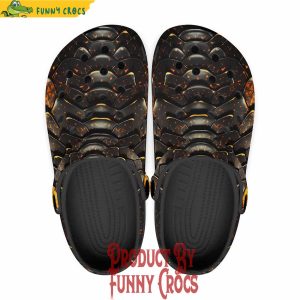 Colorful Dragon Skin Pattern Crocs Shoes 1