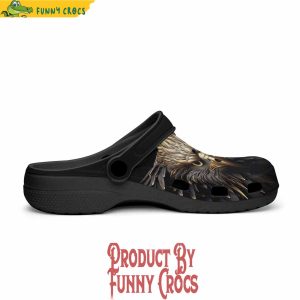 Colorful Eagle With Gold Feathers Crocs Shoes 4