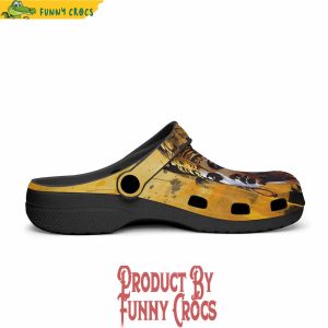 Colorful Egyptian Queen Gold And Black Art Crocs Shoes 4
