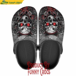 Colorful Fantasy Skull Mechanical Gears Crocs Shoes 1