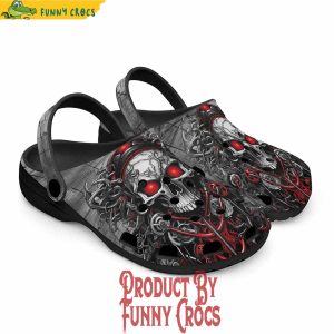 Colorful Fantasy Skull Mechanical Gears Crocs Shoes 5