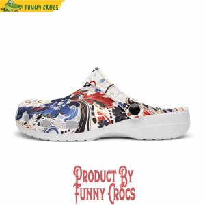 Colorful Flower Artistic Doodles Crocs Shoes 4