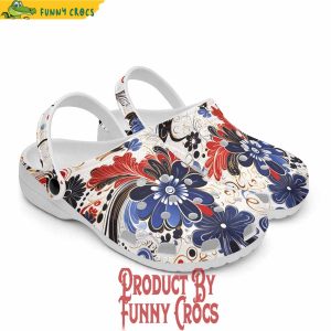 Colorful Flower Artistic Doodles Crocs Shoes 5
