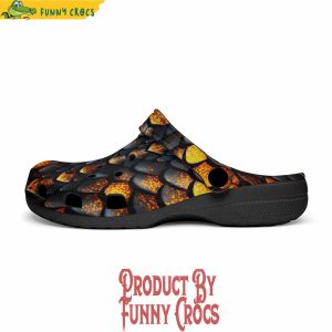 Colorful Golden Dragon Skin Crocs Shoes 4