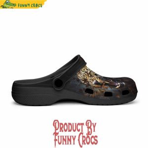 Colorful Golden Leopard Roaring Crocs Shoes 3