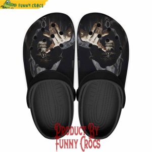Colorful Gothic Grim Reaper Hand Painting Crocs Shoes 1