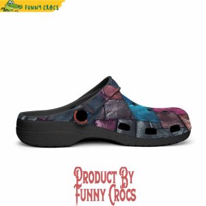 Colorful Leather Patchwork Crocs Shoes 3