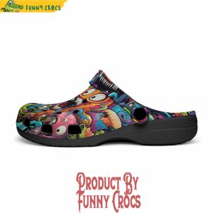Colorful Monsters Graffiti Art Crocs Shoes 4