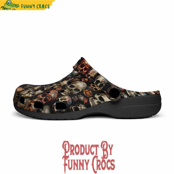 Colorful Skulls Wall Art Crocs Shoes