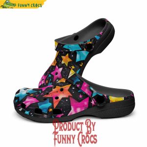 Colorful Stars Art Crocs Shoes 2