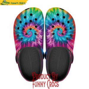 Colorful Tie Dye Crocs Shoes 1
