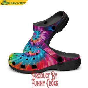 Colorful Tie Dye Crocs Shoes