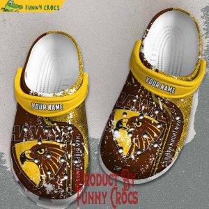 Custom Australian Football League Hawthorn Hawks Crocs