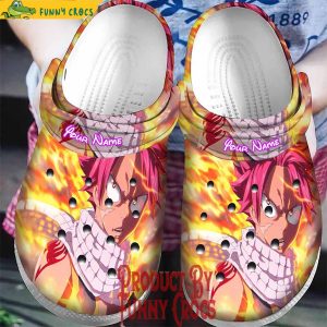 Custom Fairy Tail Natsu Dragneel Crocs Shoes