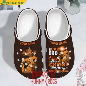 Custom I Can Do All Things Through Christ Who Strengthens Me Jesus Crocs Slippers