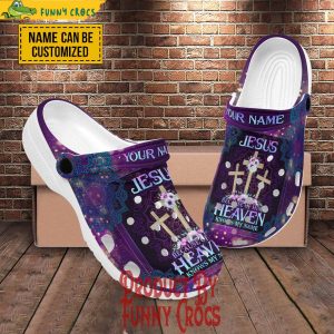 Custom Jesus Because Of Him Heaven Knows My Name Crocs Shoes 3