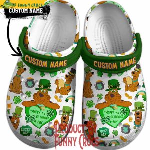 Custom Name Scooby Doo Happy StPatricks Day Crocs Shoes 2
