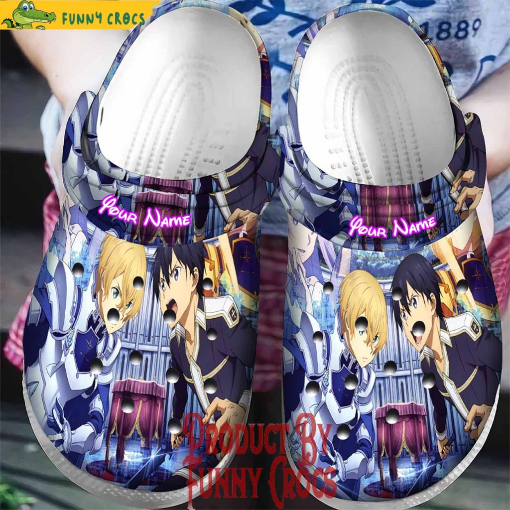 Custom Sword Art Online Kirito And Eugeo Crocs Shoes