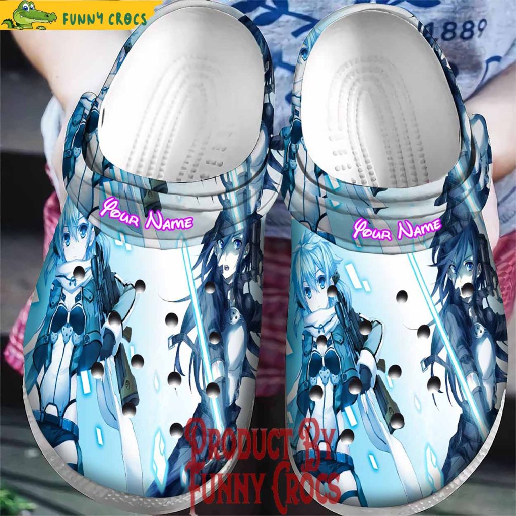 Custom Sword Art Online Yuuki And Asuna Anime Crocs