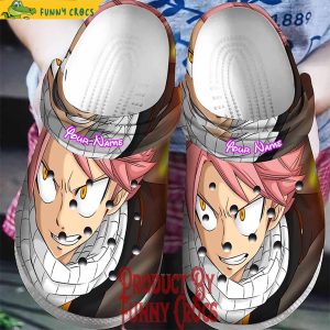 Customized Fairy Tail Natsu Dragneel Face Crocs Shoes
