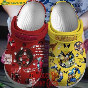 Deadpool And Wolverine Team Up Crocs Shoes