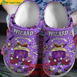 Dungeons And Dragons Wizard Purple Crocs Shoes 1