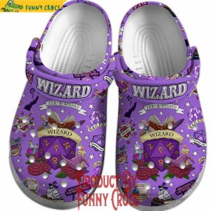 Dungeons And Dragons Wizard Purple Crocs Shoes 3