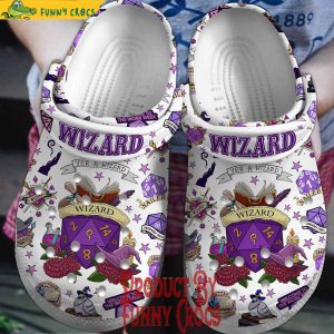 Dungeons And Dragons Wizard White Crocs Shoes 1