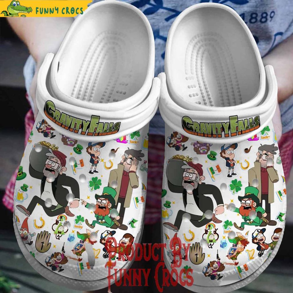 Gravity Falls Happy St.Patrick's Day Crocs Shoes
