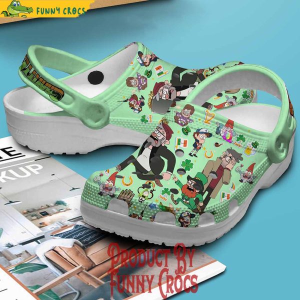Gravity Falls St. Patrick’s Day Green Crocs 2024
