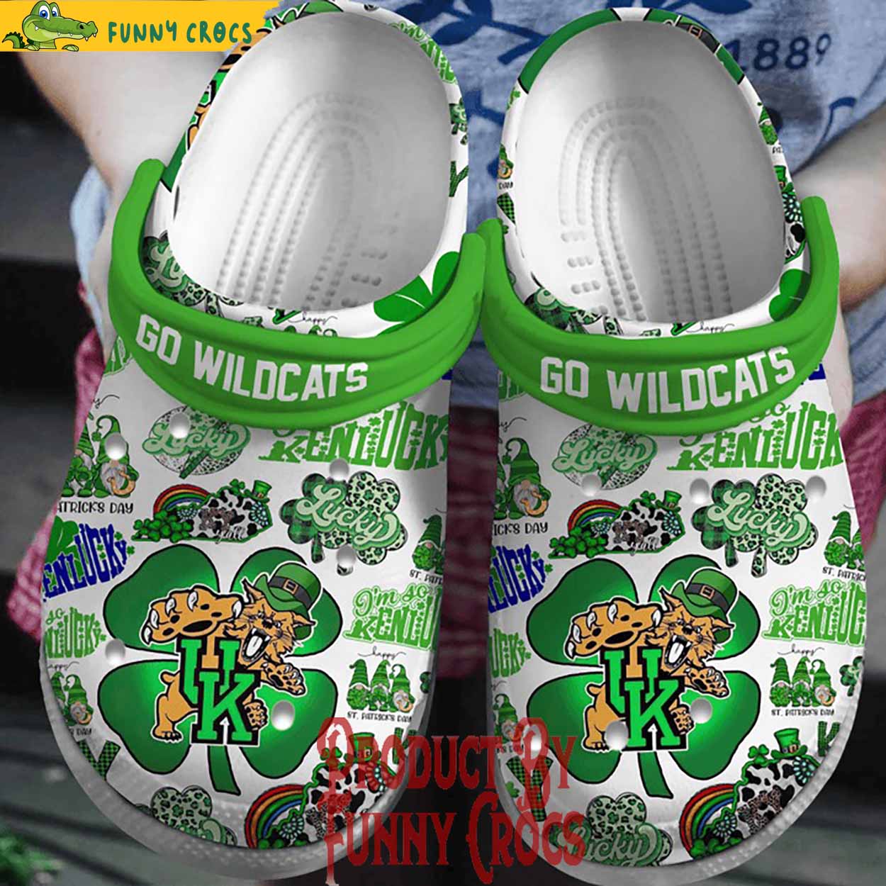 Kentucky Wildcats St.Patrick's Day Crocs Shoes