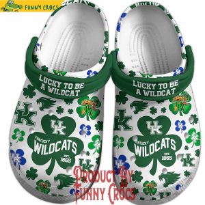 Lucky To Be A WildCats StPatricks Day Crocs 2