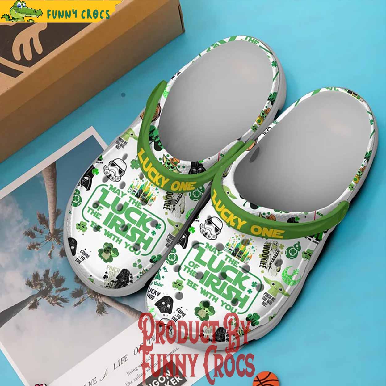 May The Luck Of The Irish Be With You Star Wars St. Patrick's Day Crocs Shoes