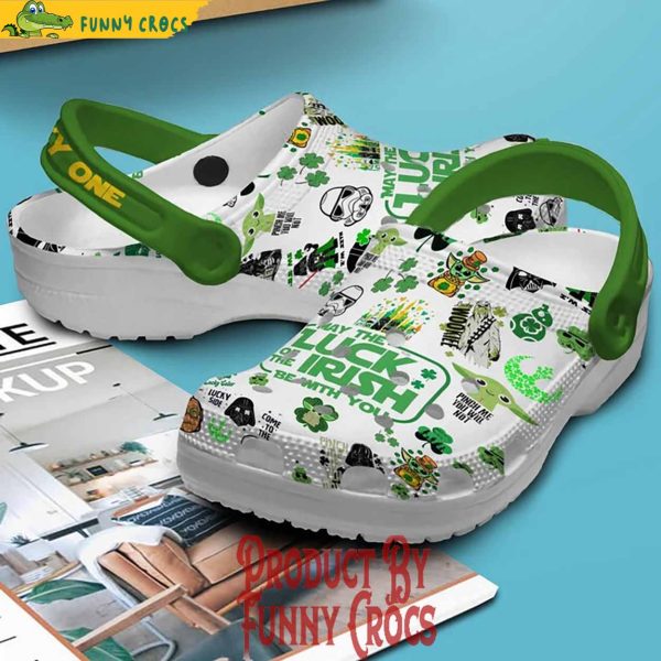 May The Luck Of The Irish Be With You Star Wars St. Patrick’s Day Crocs Shoes