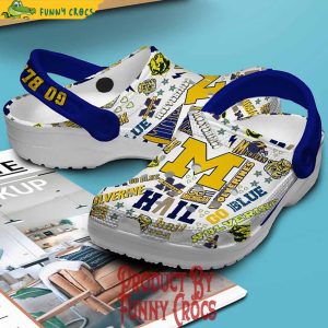 Michigan Wolverines Go Blue NCAA Crocs For Adults