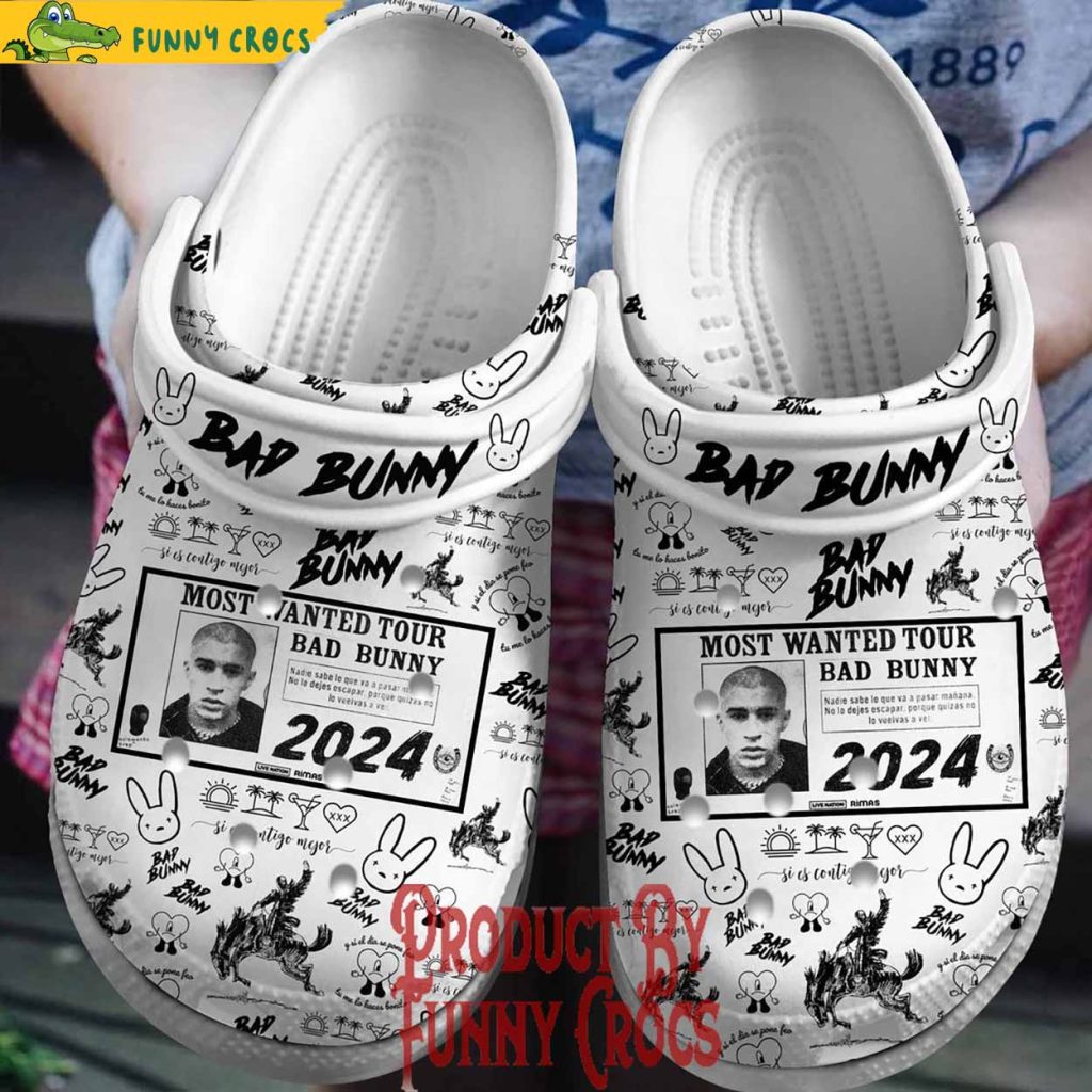 Most Wanted Tour Bad Bunny 2024 Crocs Shoes