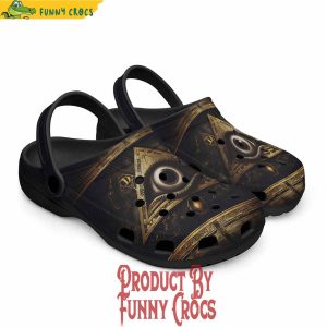 Mysterious Egyptian Symbolism Eye Ankh Crocs Shoes 3