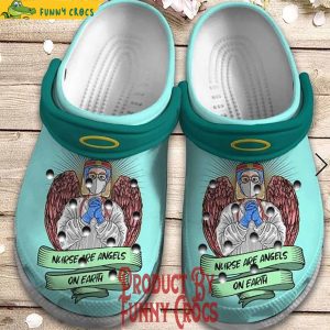 Nurse Are Angels On Earth Crocs Nursing Shoes