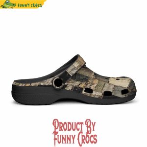 Old Burlap Patchwork Crocs Shoes 3