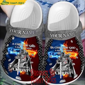 Personalized A Child Of God A Man Of Faith A Warrior Of Christ Crocs Shoes 1