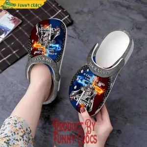 Personalized A Child Of God A Man Of Faith A Warrior Of Christ Crocs Shoes 3