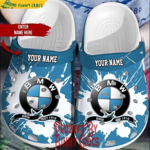 Personalized BMW Crocs Shoes