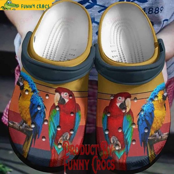 Personalized Couple Parrot Crocs Shoes