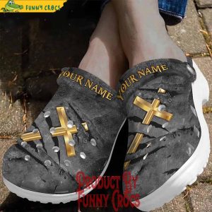 Personalized Forgiven Cross Jesus Crocs Shoes 3