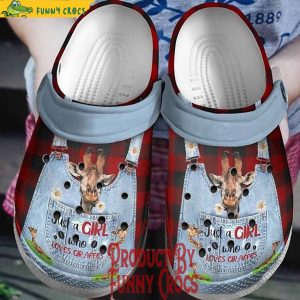 Personalized Giraffe Just A Girl Who Loves Print 3D Crocs Shoes